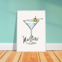 Martini Cocktail Recipe Classic Wall Art - Vibrantwalls