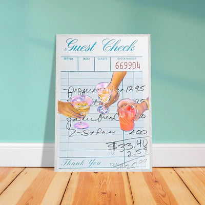 Guest Check Cocktail - Vibrantwalls