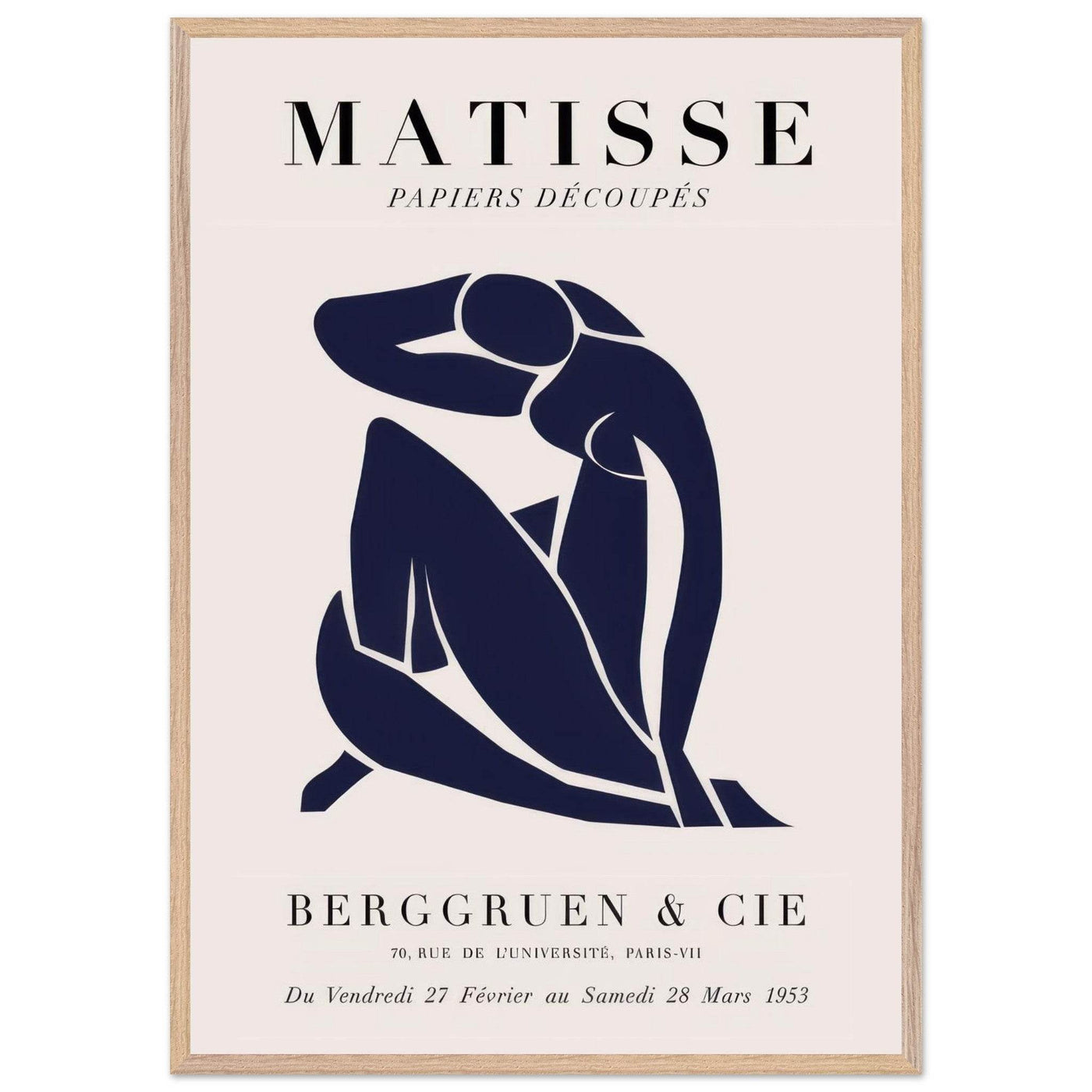 Papiers Découpés Blue Nude II Artwork - Elegant Piece for Your Space - Vibrantwalls