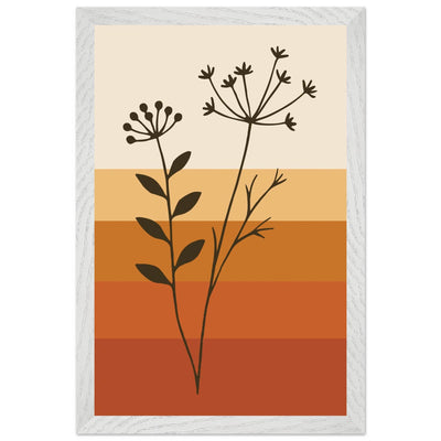 Abstract Floral Earth Tones - Vibrantwalls