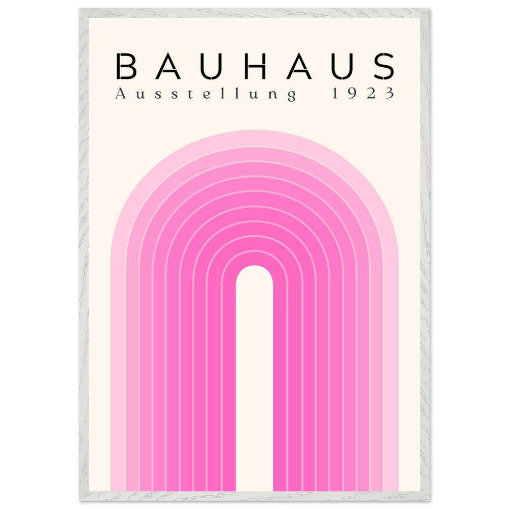 Bauhaus Pink Gradient Arch Wall Art - Vibrantwalls