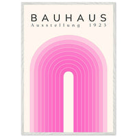 Bauhaus Pink Gradient Arch Wall Art - Vibrantwalls