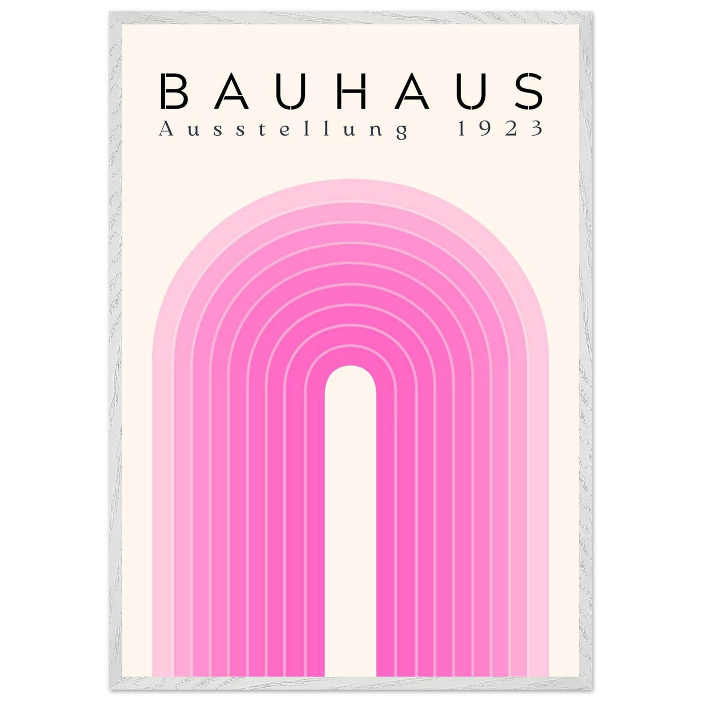 Bauhaus Pink Gradient Arch - Vibrantwalls