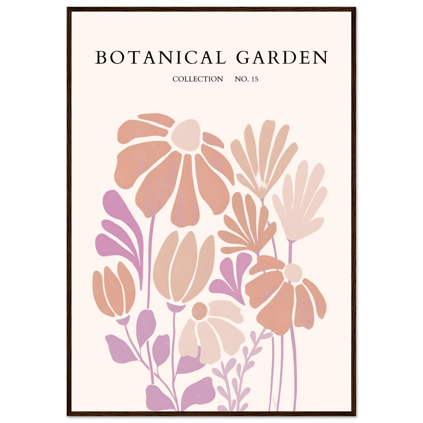 Botanical Garden Collection Framed Posters – Soft Floral Abstract Art Prints | Ready-to-Hang - Vibrantwalls