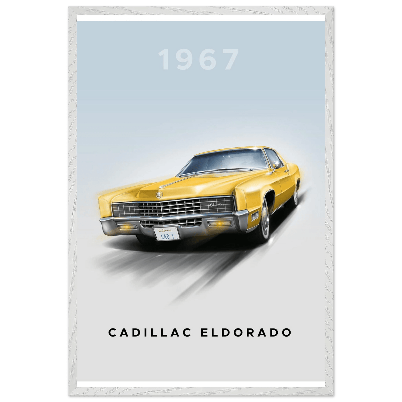 1967 Cadillac Eldorado - Iconic American Luxury Framed Poster | Premium Wall Art, Ready-to-Hang in Your Style - Vibrantwalls