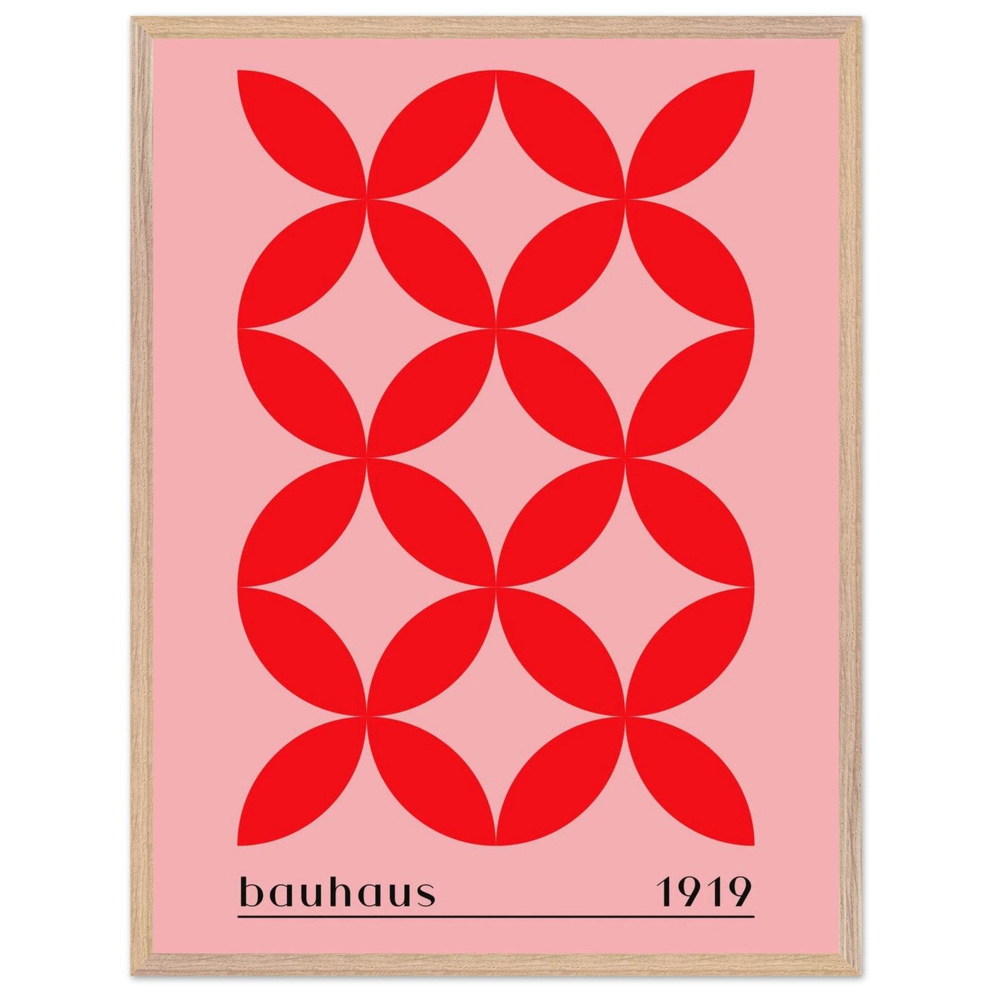Bauhaus Minimalist Bold Red Geometric Design - Vibrantwalls