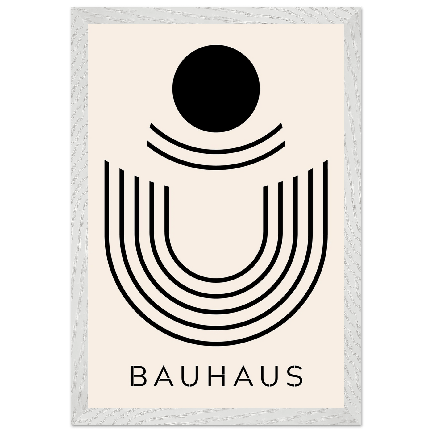 Bauhaus Black & Beige Abstract - Vibrantwalls