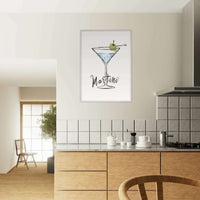 Martini Cocktail Recipe Classic Wall Art - Vibrantwalls