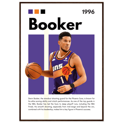 Devin Booker Phoenix Suns Modern Art Print - Vibrantwalls