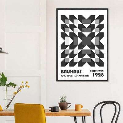 Bauhaus-Style Geometric Grid - Vibrantwalls
