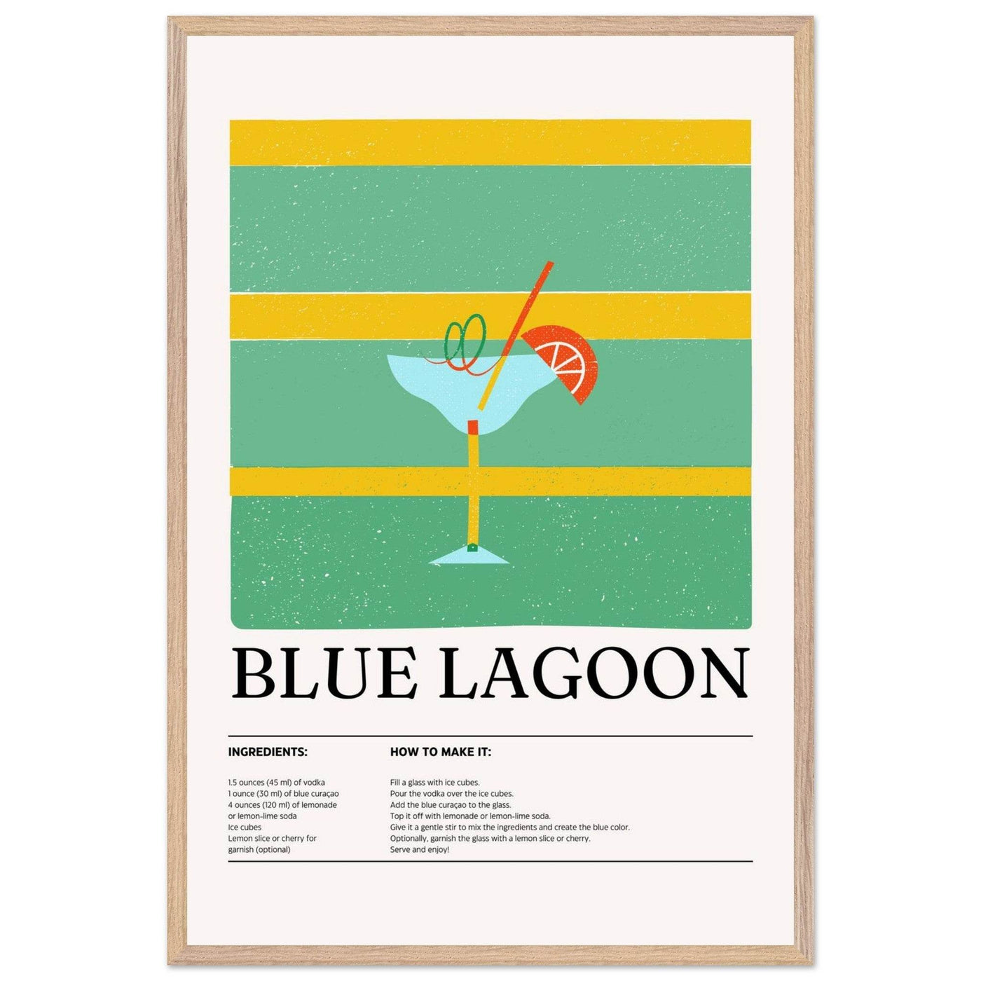 Blue Lagoon Cocktail Recipe - Vibrantwalls