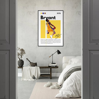 Kobe Bryant Number 24 Lakers Modern Print Vibrantwalls