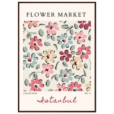 Flower Market Istanbul Art Print – Vibrant Floral Abstract Framed Poster | Ready-to-Hang Decor - Vibrantwalls