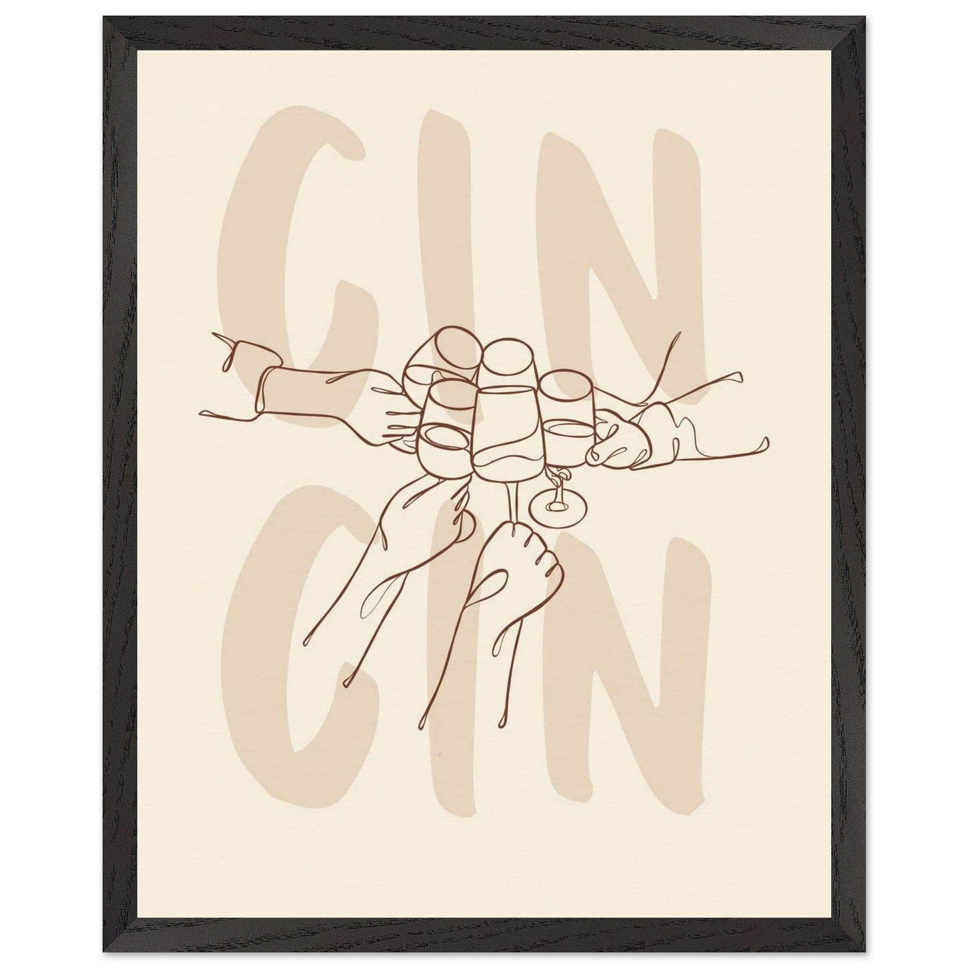 Framed Gin Quote Artwork for Gin Lovers - Perfect Decor for Home or Bar - Vibrantwalls