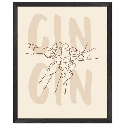 Framed Gin Quote Artwork for Gin Lovers - Perfect Decor for Home or Bar - Vibrantwalls