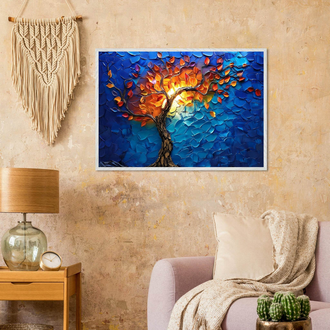 Vibrant Tree of Life Palette Knife Art - Vibrantwalls