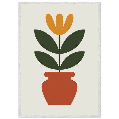 Abstract Potted Floral Art - Vibrantwalls