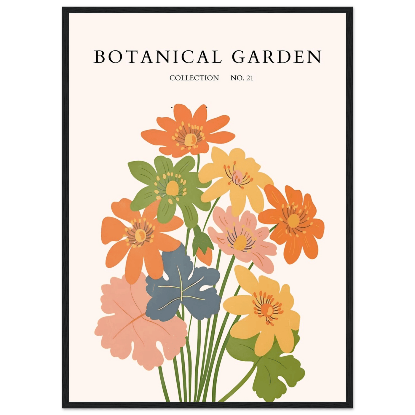 Botanical Garden Collection No. 21 Framed Poster – Vibrant Floral Art Print | Ready-to-Hang in Your Choice of Frame - Vibrantwalls