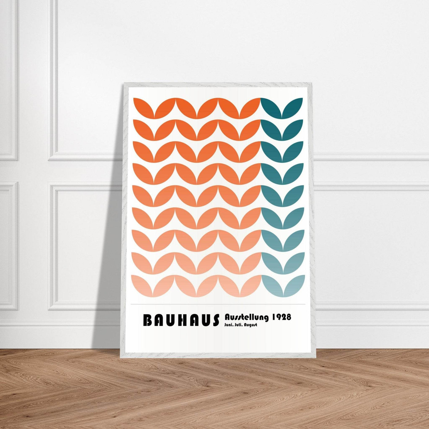 Bauhaus-Style The Blue Waves - Vibrantwalls