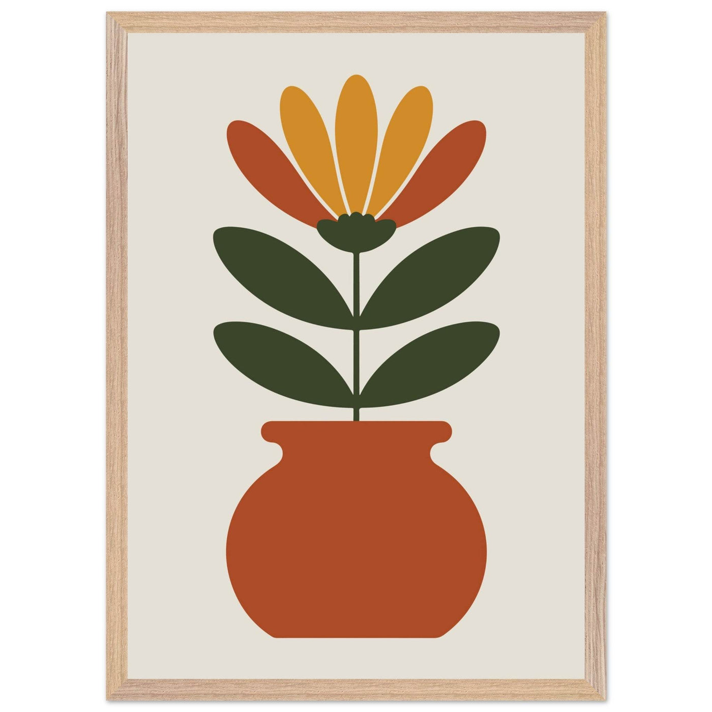 Floral Pot Art - Vibrantwalls
