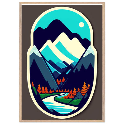 Minimalist Mountain Landscape - Vibrantwalls