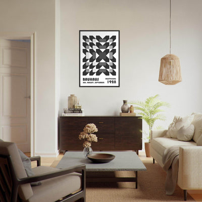 Bauhaus-Style Geometric Grid - Vibrantwalls