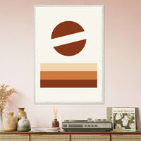 Desert Landscape Earthy Tones Modern Wall Art - Vibrantwalls