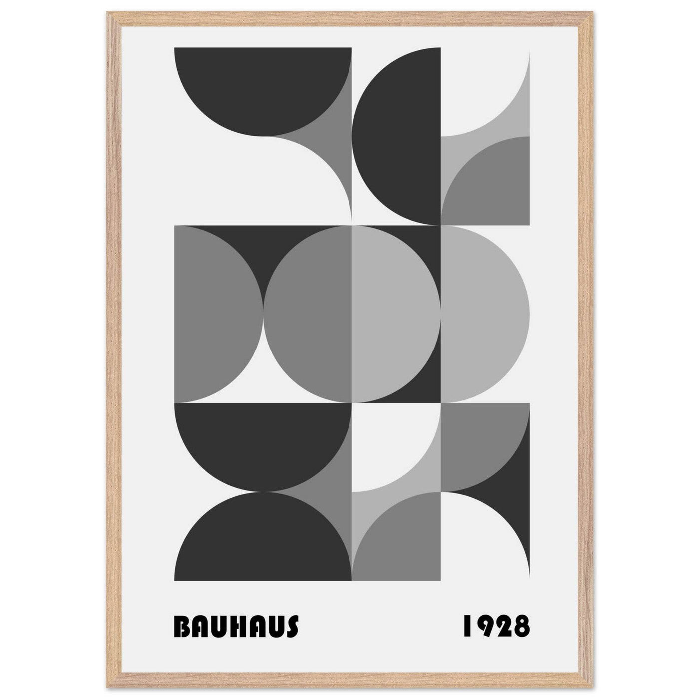 Bauhaus 1928 - Geometric Monochrome - Vibrantwalls