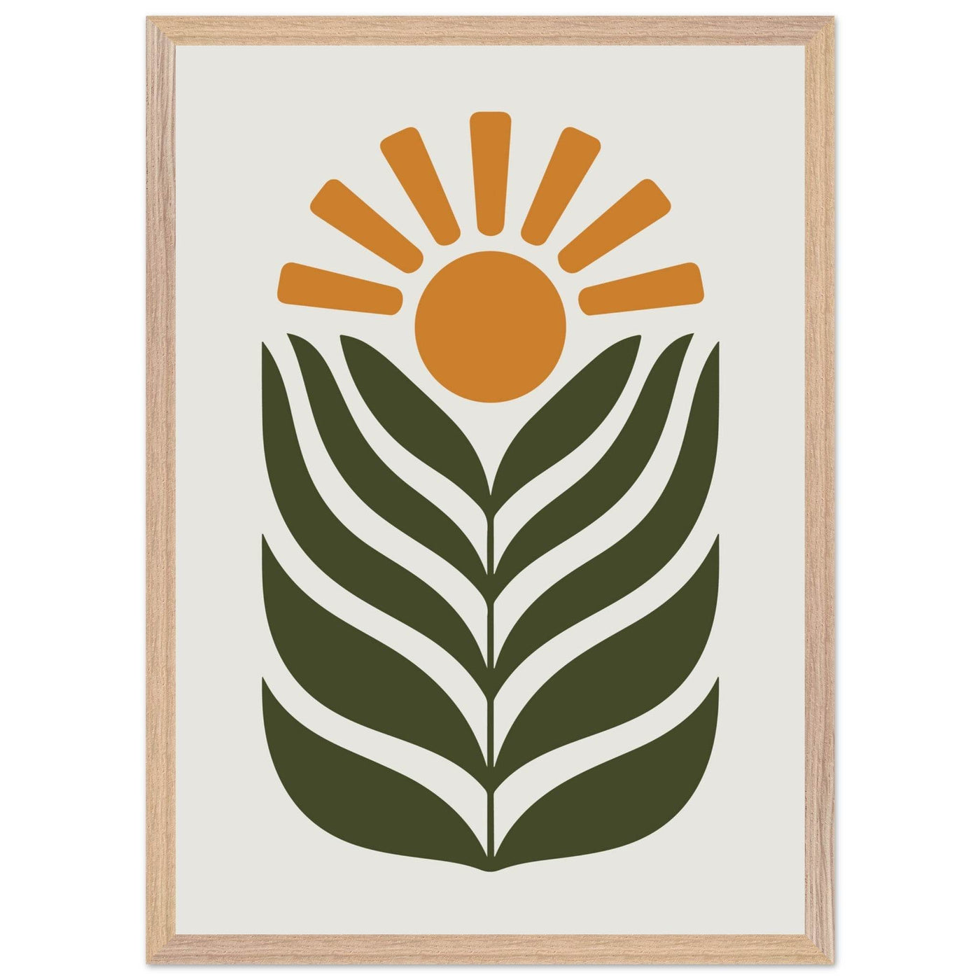 Desert Sun & Plant - Vibrantwalls