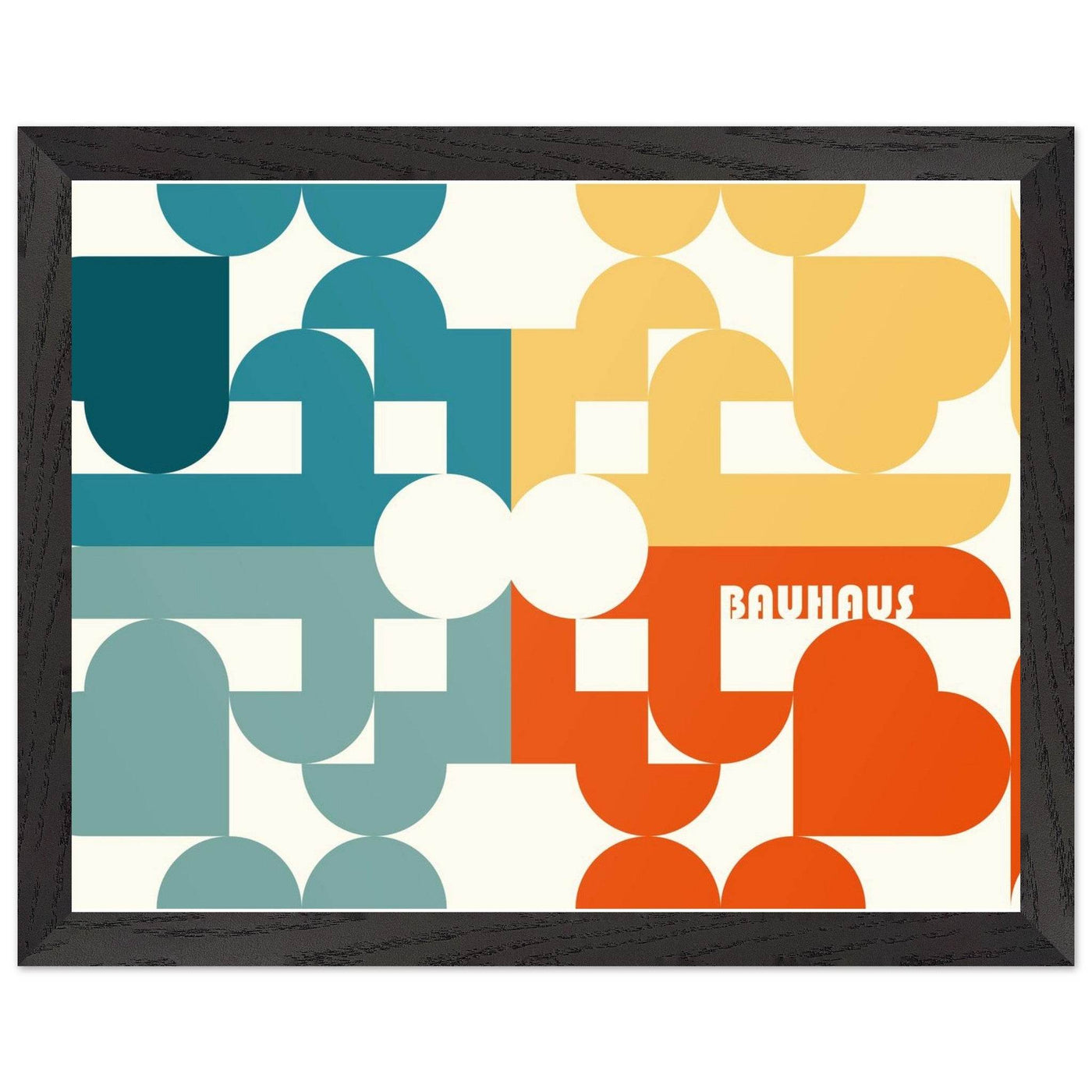 Bauhaus-Style Abstract Geometric Art - Vibrantwalls