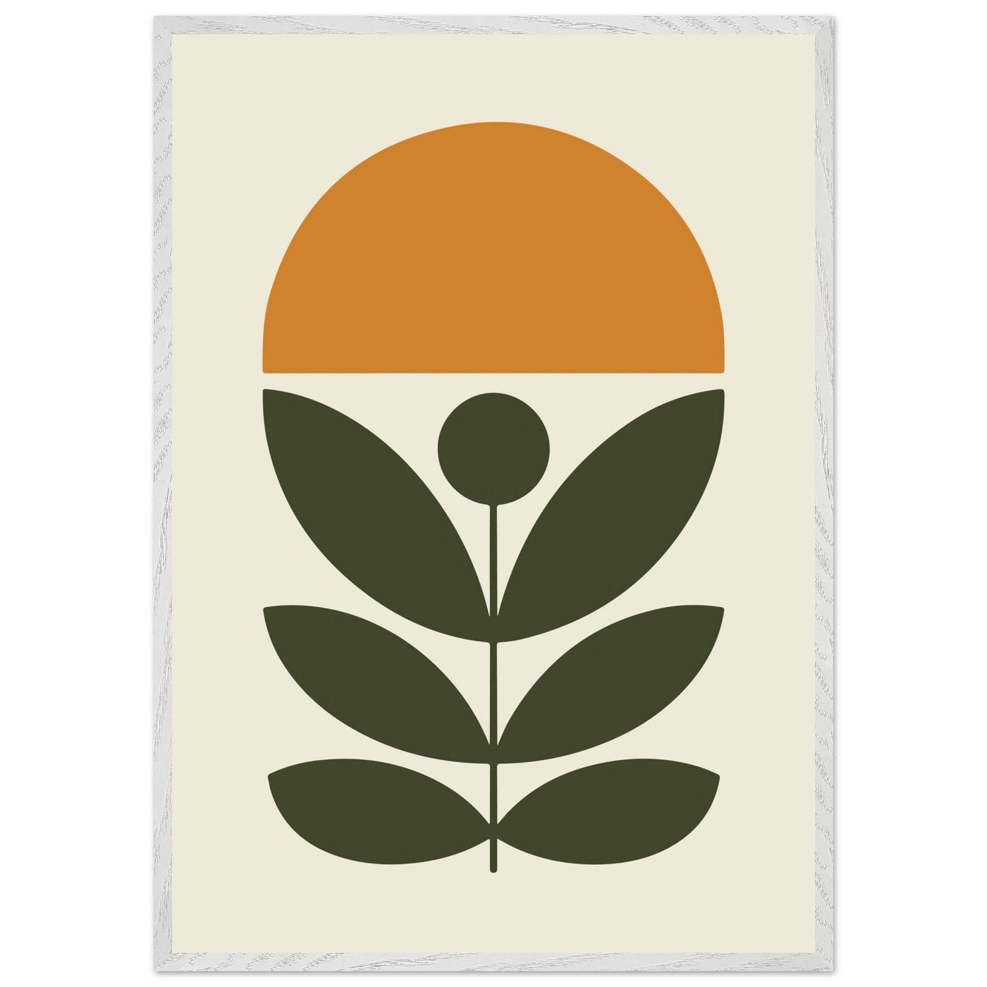 Abstract Botanical Green Plant Modern Art - Vibrantwalls