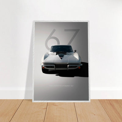 1967 Corvette Stingray 427 Framed Poster | Iconic Automotive Art, Ready-to-Hang - Vibrantwalls