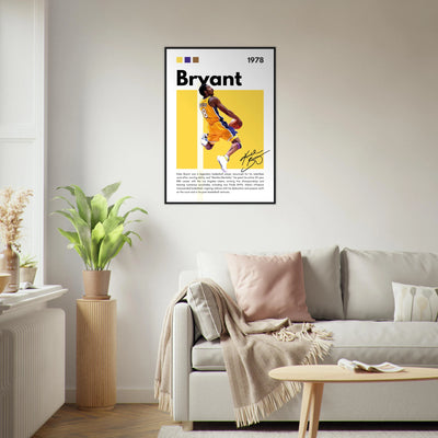 Kobe Bryant Number 24 Lakers Modern Print Vibrantwalls