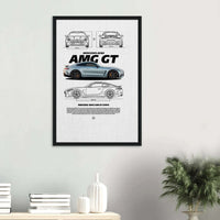 AMG GT Grand Tourer Canvas Print – Legendary Framed Art Decor - Vibrantwalls