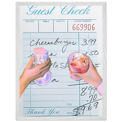 Retro Bar Tab Art - Vibrantwalls
