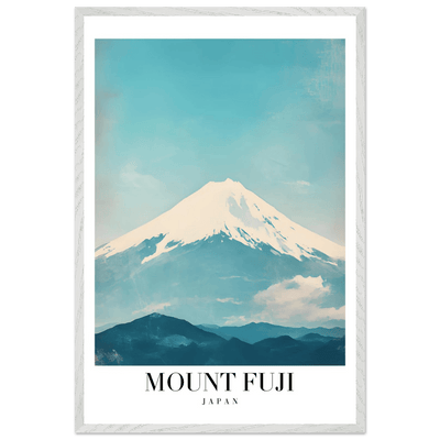Mount Fuji Japan Framed Poster – Serene Vintage Travel Wall Art with Wooden Frame - Vibrantwalls