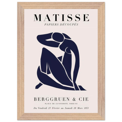 Papiers Découpés Blue Nude II Artwork - Elegant Piece for Your Space - Vibrantwalls