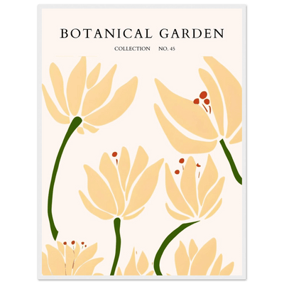 Botanical Garden Framed Art Print – Minimalist Floral Design & Nature-Inspired Posters | Ready-to-Hang - Vibrantwalls