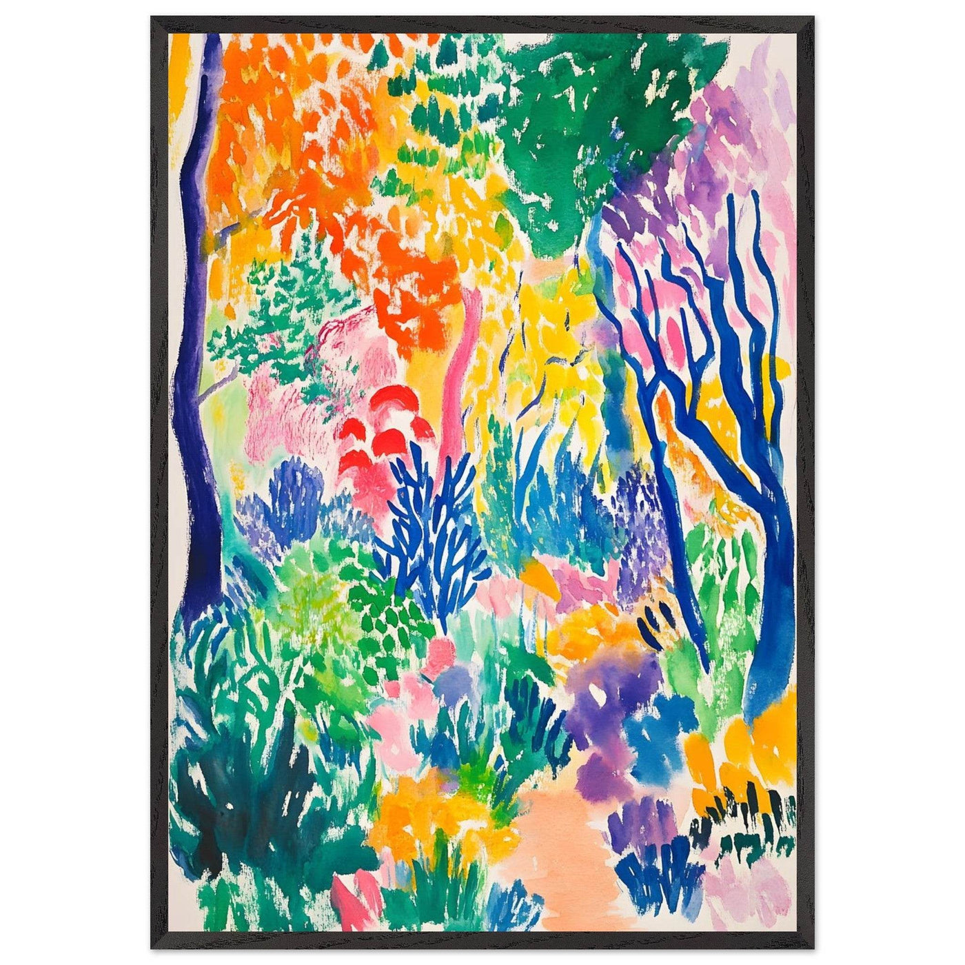 Vibrant Matisse Abstract Garden Joy - Vibrantwalls