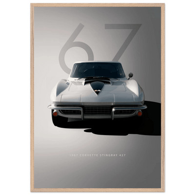 1967 Corvette Stingray 427 Framed Poster | Iconic Automotive Art, Ready-to-Hang - Vibrantwalls