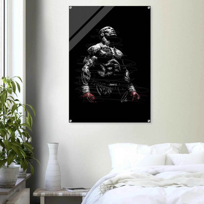Connor McGregor Scribble Art Acrylic Print – Dynamic, Bold, Modern Sports Wall Decor in Multiple Sizes - Vibrantwalls