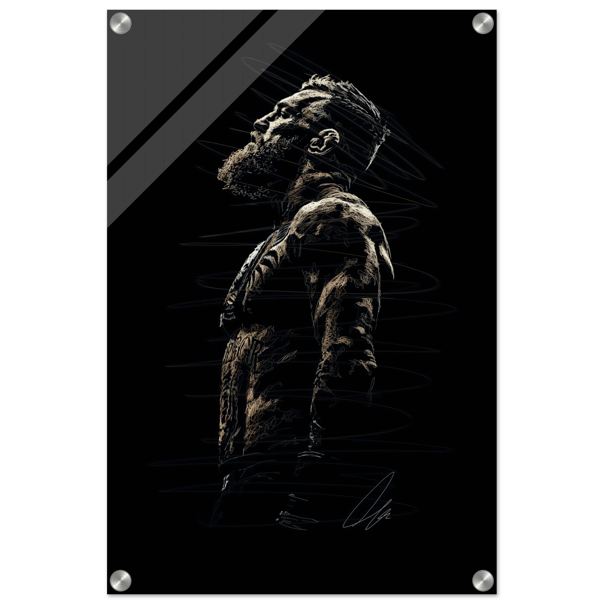 Connor McGregor Wall Art Sketch Art Acrylic Print - Premium Decor - Vibrantwalls