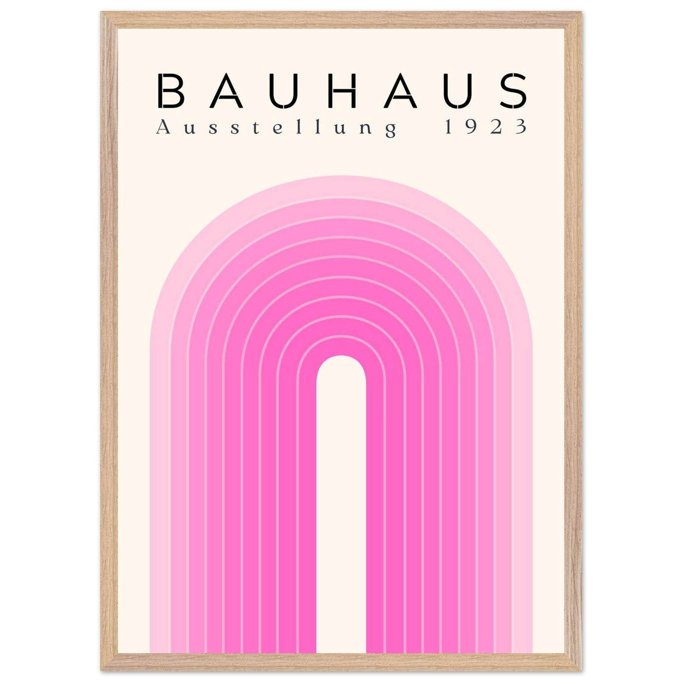 Bauhaus Pink Gradient Arch - Vibrantwalls