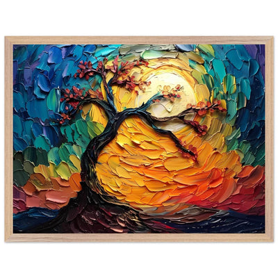 Impasto Tree of Life Poster - Vibrantwalls
