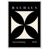 Bauhaus Minimalism 1919 Black Cream Wall Art - Vibrantwalls