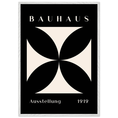 Bauhaus Ausstellung 1919 Black & Cream Minimalist - Vibrantwalls