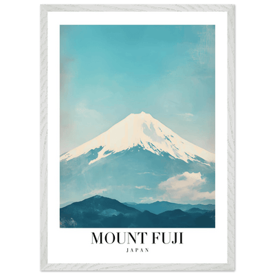 Mount Fuji Japan Framed Poster – Serene Vintage Travel Wall Art with Wooden Frame - Vibrantwalls