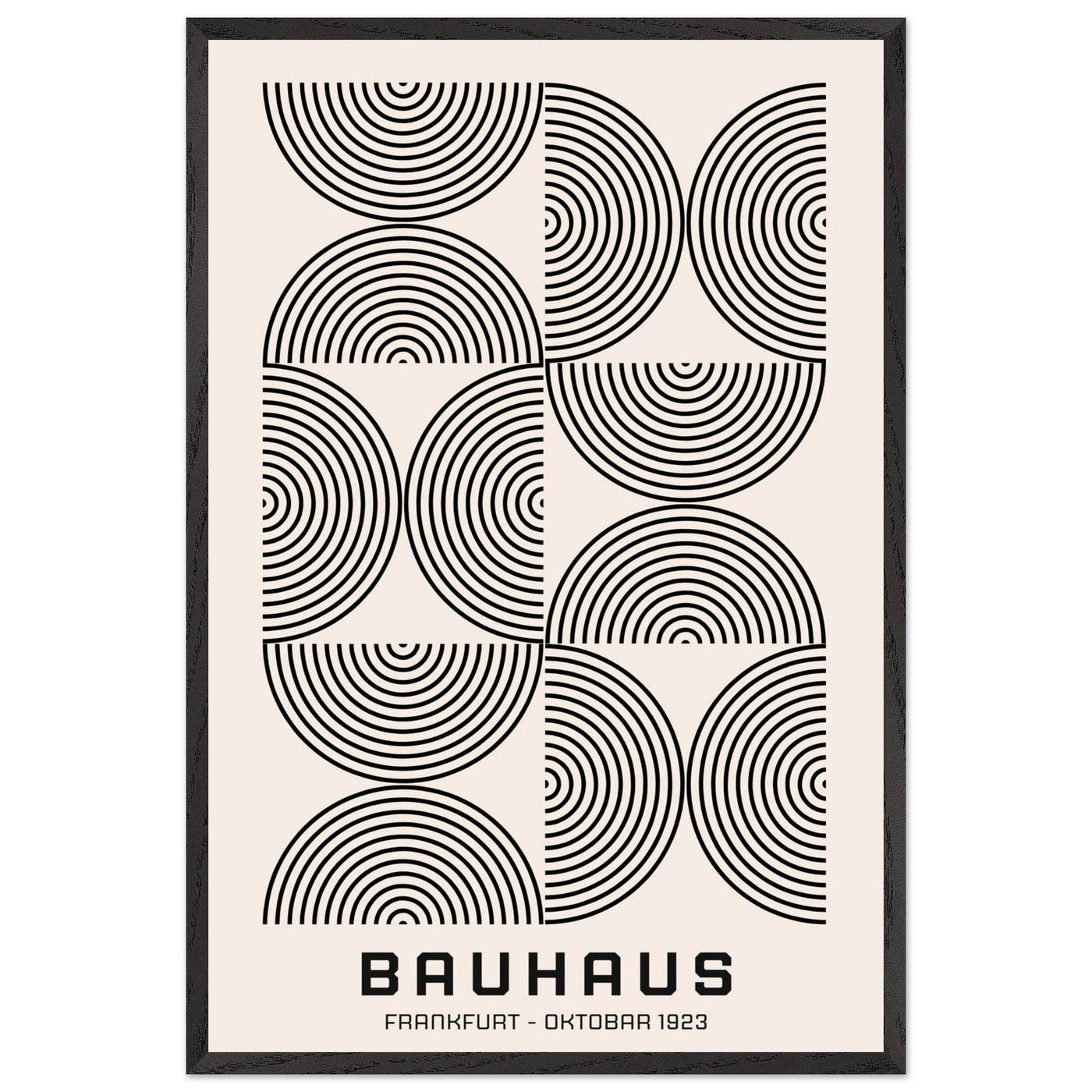 Bauhaus Black & Beige - Vibrantwalls