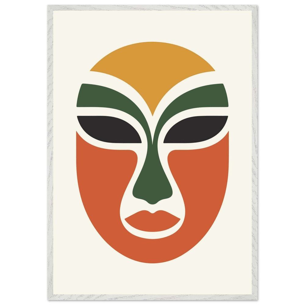 Abstract Tribal Mask Decor for Unique Home Aesthetics - Vibrantwalls