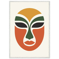 Abstract Tribal Mask Decor for Unique Home Aesthetics - Vibrantwalls